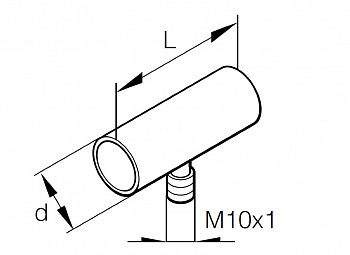 Патрубок выхлопной системы прямой со сливом EBERSPAHER