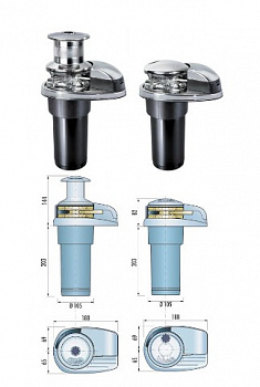 10252560 Якорная лебедка «Prince DP2E», 800 Вт, 12 В, цепь 8 мм