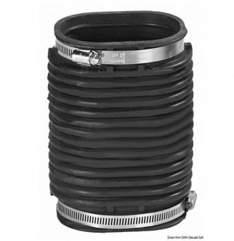 Гофра выхлопа для трансмиссии моторов Volvo ( 3888916 ) SX-A, DPS-A Osculati 